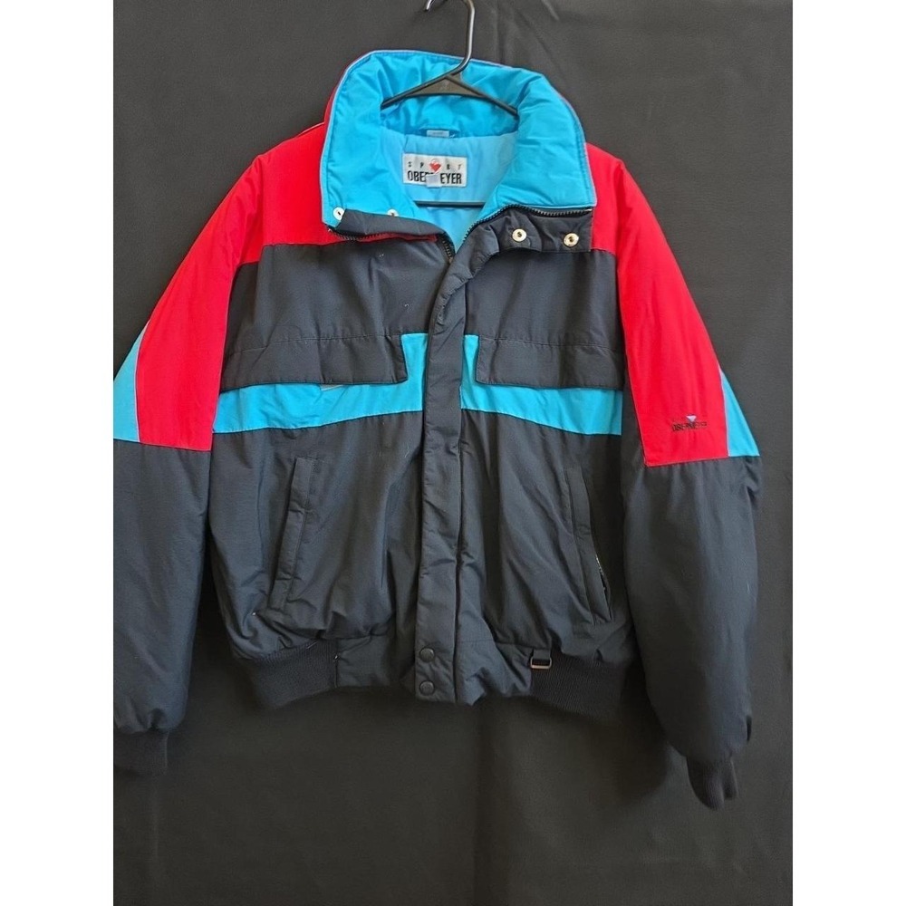 Vintage Obermeyer Ski Jacket MENS Size Med  Zip Pullover 90s